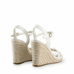 Espadrille Strappy Wedge Sandals WHITE-PU -DREAM PAIRS Sales 0742 WHITE PU 5
