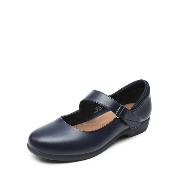 Mary Jane Non-Slip Comfortable Flats NAVY 6 Mary Jane Non-Slip Comfortable Flats NAVY - Image 4
