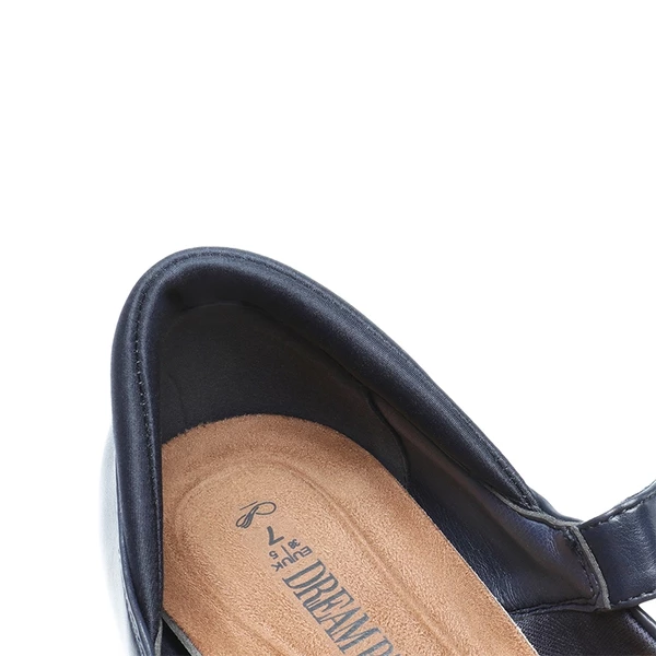 Mary Jane Non-Slip Comfortable Flats NAVY 4 Mary Jane Non-Slip Comfortable Flats NAVY - Image 2