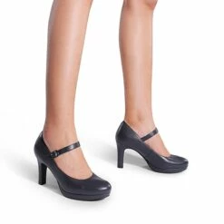 Mary Jane Platform Pumps NAVY -DREAM PAIRS Sales 0744 NAVY8 1