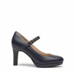 Mary Jane Platform Pumps NAVY -DREAM PAIRS Sales 0745 NAVY2