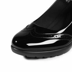 Mary Jane Chunky Heel Pumps BLACK-PAT -DREAM PAIRS Sales 0748 BLACK PAT 4