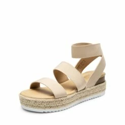 Espadrille Stretchy Straps Sandals NUDE -DREAM PAIRS Sales 0748 NUDE1 1