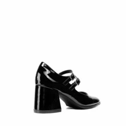Double Straps Mary Janes Chunky Pumps BLACK-PAT -DREAM PAIRS Sales 0749 BLACK PAT 3