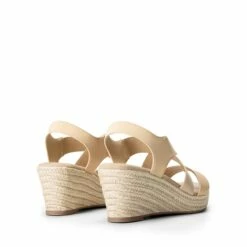 Elastic Ankle Strap Espadrille Wedge Sandals NUDE-NUBUCK -DREAM PAIRS Sales 0751 NUDE NUBUCK4