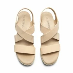 Elastic Ankle Strap Espadrille Wedge Sandals NUDE-NUBUCK -DREAM PAIRS Sales 0751 NUDE NUBUCK5