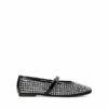 Mesh Mary Jane Ballet Flats BLACK-RHINESTONE -DREAM PAIRS Sales 0757 BLACK RHINESTONE202