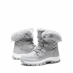 Non-Slip Cozy Outdoor Snow Boots LIGHT GREY -DREAM PAIRS Sales 0758 LIGHT GREY4