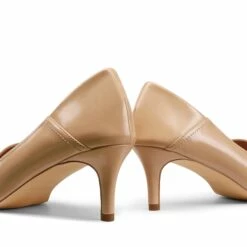 Horsebit Detail Pointed Toe Kitten Heel Pumps NUDE PU 11 Horsebit Detail Pointed Toe Kitten Heel Pumps NUDE PU -DREAM PAIRS Sales 0804 nude4