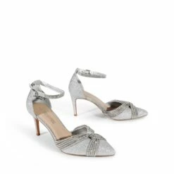 Crisscross Rhinestone Straps Pumps SILVER-GLITTER -DREAM PAIRS Sales 0805 SILVER GLITTER3
