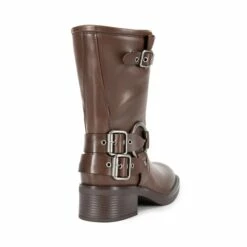 Buckles Motorcycle Mid-Calf Boots TAN 14 Buckles Motorcycle Mid-Calf Boots TAN -DREAM PAIRS Sales 0810 TAN3