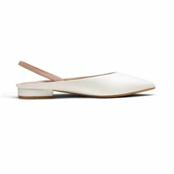 Pointed Toe Slingback Flats WHITE PU -DREAM PAIRS Sales 0814 DREAM PAIRS Women DFA2111 WHITE PU 3