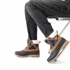 Faux Fur Lined Duck Snow Boots TAN -DREAM PAIRS Sales 0816 TAN6