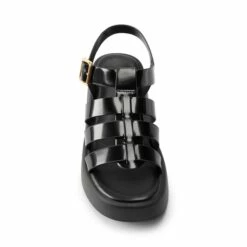 Soft Cushion Gladiator Platform Sandals BLACK -DREAM PAIRS Sales 0818 BLACK 3