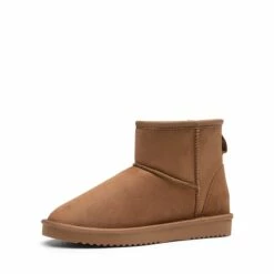 Faux Fur Lined Suede Snow Boots CAMEL -DREAM PAIRS Sales 0823 CAMEL1