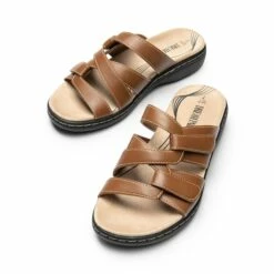 Arch Support Casual Slide Sandals TAN -DREAM PAIRS Sales 0824 tan5