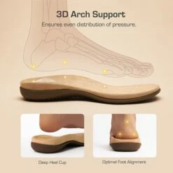 Arch Support Casual Slide Sandals TAN -DREAM PAIRS Sales 0825 arch