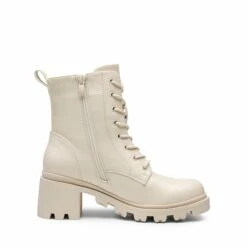 Lug Sole Combat Boots BEIGE -DREAM PAIRS Sales 0834 BEIGE 2