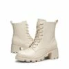 Lug Sole Combat Boots BEIGE 1 Lug Sole Combat Boots BEIGE -DREAM PAIRS Sales 0834 BEIGE 5