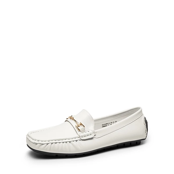 Flexible Casual Penny Loafers WHITE 7 Flexible Casual Penny Loafers WHITE - Image 5