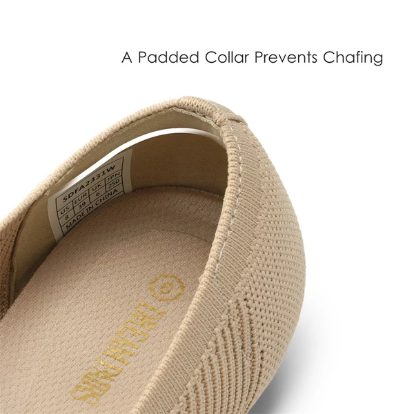 Comfortable Round Toe Knit Ballet Flats NUDE 5 Comfortable Round Toe Knit Ballet Flats NUDE - Image 3