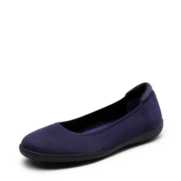 Round Toe Slip On Ballet Flats NAVY 6 Round Toe Slip On Ballet Flats NAVY - Image 4