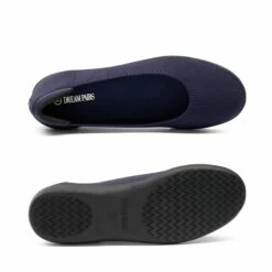 Round Toe Slip On Ballet Flats NAVY 11 Round Toe Slip On Ballet Flats NAVY -DREAM PAIRS Sales 0837 blue203