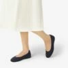 Round Toe Slip On Ballet Flats NAVY -DREAM PAIRS Sales 0837 blue204