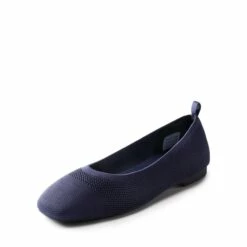 Square Toe Knit Sustainable Flats NAVY 14 Square Toe Knit Sustainable Flats NAVY -DREAM PAIRS Sales 0841 navy 1