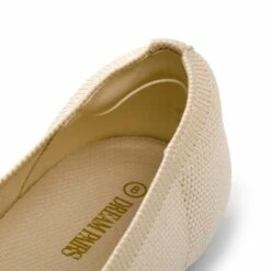 Breathable Bowknot Pointed Toe Knit Flats NUDE -DREAM PAIRS Sales 0843 NUDE 3