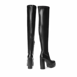 Chunky Platform Gogo Boots BLACK -DREAM PAIRS Sales 0846 BLACK 4