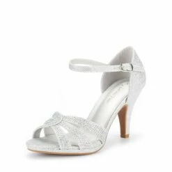 Amore Open Toe Pump Heel Sandals SILVER -DREAM PAIRS Sales 0848 SILVER 1