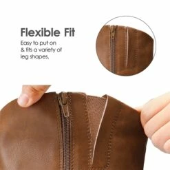 Side Zipper Buckle Riding Boots BROWN 11 Side Zipper Buckle Riding Boots BROWN -DREAM PAIRS Sales 0852 BROWN 4.1