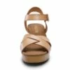 Chunky Criss Cross Platform Sandals NUDE -DREAM PAIRS Sales 0855 nude 3