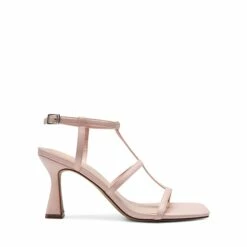 T-strap Square Toe Heel Sandals NUDE -DREAM PAIRS Sales 0856 NUDE202