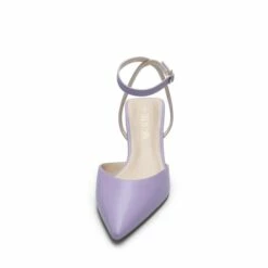 Pointed Toe Chunky Low Heel Pumps PURPLE -DREAM PAIRS Sales 0856 PURPLE204