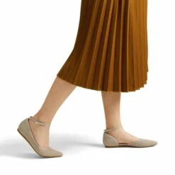 Knit Pointed Toe Ankle Strap Flats NUDE 13 Knit Pointed Toe Ankle Strap Flats NUDE -DREAM PAIRS Sales 0857 NUDE 5