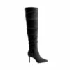 Pointed Toe Stiletto Over-The-Knee Boots BLACK-SUEDE 2 Pointed Toe Stiletto Over-The-Knee Boots BLACK-SUEDE -DREAM PAIRS Sales 0858 BLACK SUEDE 2