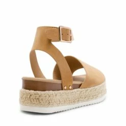 Ankle Strap Platform Espadrille Sandals CAMAL SUEDE