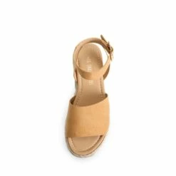 Ankle Strap Platform Espadrille Sandals CAMAL SUEDE -DREAM PAIRS Sales 0900 CAMEL 5