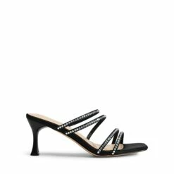 Square Toe Strappy Heel Sandals BLACK-RHINESTONE -DREAM PAIRS Sales 0901 BLACK RHINESTONE2