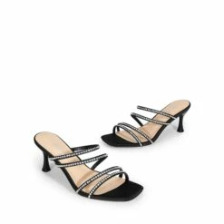 Square Toe Strappy Heel Sandals BLACK-RHINESTONE -DREAM PAIRS Sales 0901 BLACK RHINESTONE5