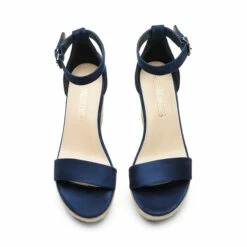 Platform One Strap Espadrille Wedge Sandals NAVY -DREAM PAIRS Sales 0901 NAVY3