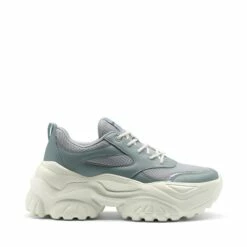 Breathable Mesh Platform Sneakers OIL BLUE -DREAM PAIRS Sales 0901 OIL BLUE 2