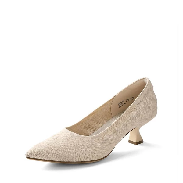 Comfy Low Heel Pumps APRICOT 6 Comfy Low Heel Pumps APRICOT - Image 4