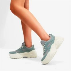 Breathable Mesh Platform Sneakers OIL BLUE -DREAM PAIRS Sales 0902 OIL BLUE 5