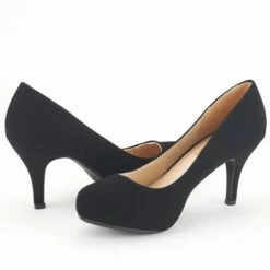 Classic Closed Toe 3 Inch Heels Pumps BLACK NUBUCK 8 Classic Closed Toe 3 Inch Heels Pumps BLACK NUBUCK -DREAM PAIRS Sales 0903 DREAM PAIRS Women TIFFANNY BLACK NUBUCK 2