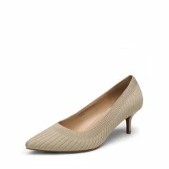 Pointed Toe Knitted Kitten Heel Pumps NUDE-APRICOT KNITTING -DREAM PAIRS Sales 0909 APRICOT KNITTING 1