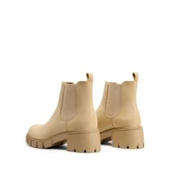Chunky Lug Sole Chelsea Boots NUDE 12 Chunky Lug Sole Chelsea Boots NUDE -DREAM PAIRS Sales 0910 NUDE 4