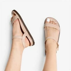 Comfort Arch Support Flat Sandals NUDE